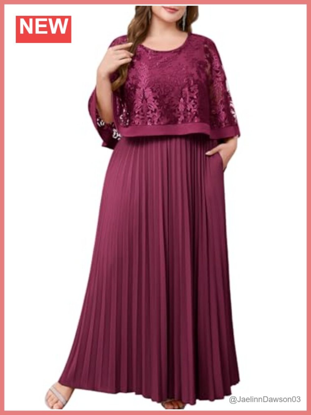 Plus Size Formal Cape Dress Pockets Embroidered A Line Evening Gown